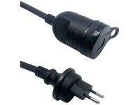 Verlängerungskabel 3-polig IP55 PVC Schwarz Länge 10 m
