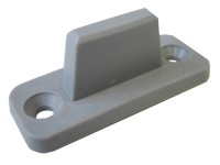 Hettich TopLine 25 Ersatzgleiter für Holzschiebetüren Kunststoff Grau 3 Stk.