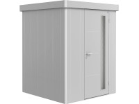 Biohort Gerätehaus Neo 1A Standardtür Silber-Metallic