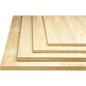 Rettenmeier 3-Schicht Möbelbauplatte Fichte/Tanne, 200x40x1,9cm, für Regale & Möbelbau