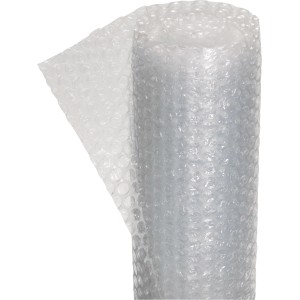 Rouleau de film à bulles, 1 m x 5 m, transparent, pour protéger les objets fragiles.