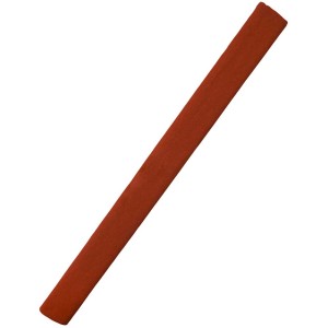 Papier crépon marron châtaigne, 50x250cm, enroulé, pour travaux manuels et emballages cadeaux.
