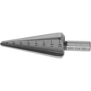 Punta a gradini LUX HSS Comfort, 6-20 mm, per forature precise nel metallo.