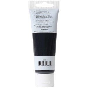 Tube I Am Creative Acrylfarbe Schwarz, 75 ml. Studienqualität, gut deckend.