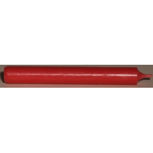 Bougie rouge Rubin Disco, bougie bâton teintée pour un éclairage d'ambiance.