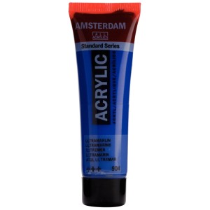 Tubo di colore acrilico Amsterdam Ultramarine, Standard Series, 20 ml.