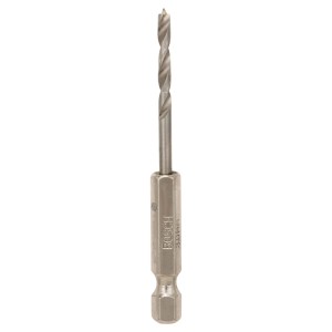 Punta per legno Bosch Pro Wood HSS, 3 mm, argento, con codolo esagonale.