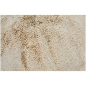 Coussin de siège Coste beige en polyester, Ø 40 cm, texture moelleuse.