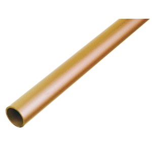 Rundrohr aus Messing, 2 mm Durchmesser, 1000 mm Länge.