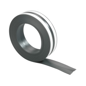 Nastro sigillante grigio per piani di lavoro 4x28mm, elastico e impermeabile.