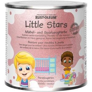 Barattolo di vernice metallizzata per mobili Little Stars Paradise Gardens, sicura per i giocattoli e antigraffio.