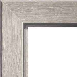 Dettaglio: Telaio porta CPL in rovere argentato, robusto e facile da pulire.