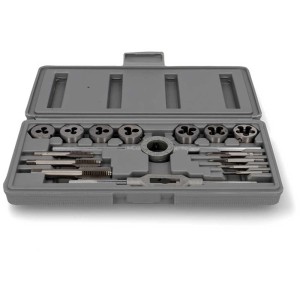 Jeu de tarauds et filières Suki, 16 pièces en coffret, pour filetage intérieur et extérieur.