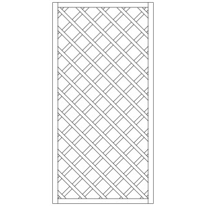 Neogard grigliato per rampicanti, impregnato a pressione verde, 90x180cm, griglia diagonale.