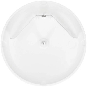 Rosace de plafond Max Hauri blanche ronde (Ø 95mm) pour installation de lampe.