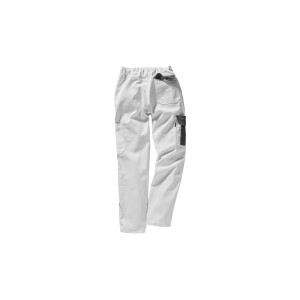 Pantalon de travail blanc Reindl Classic Duo avec poches et taille élastique.
