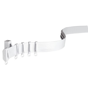 Binario per tende Gardinia Flexline (350 cm) flessibile, bianco, in plastica con accessori.