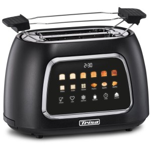 Tostapane Trisa Toast IT nero con display touch e scalda brioche.