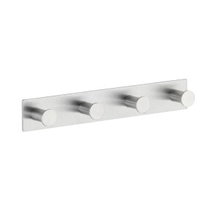 Wenko Celano appendiabiti in acciaio inox, opaco, con 4 ganci. Utile in cucina, bagno.