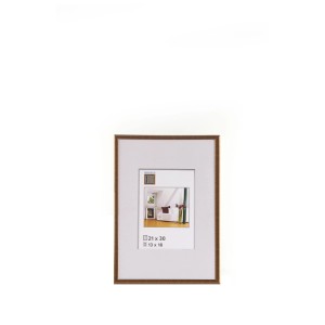 Cornice KR1, plastica, bronzo, 21x30 cm. Cornice decorativa per foto da parete o da tavolo.