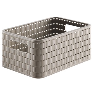 Panier de rangement Rotho Country A5 cappuccino (6 l).
