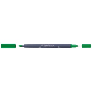 Faber-Castell Goldfaber Sketch Marker Monstera Grün mit Pinsel- und Finelinerspitze.