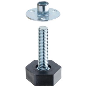 Vis de réglage Hettich avec écrou, filetage M8, pour ajuster les pieds de meubles.