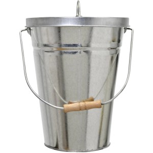 Seau multi-usage Firefix, galvanisé, avec couvercle et poignée, capacité d'environ 15 litres.