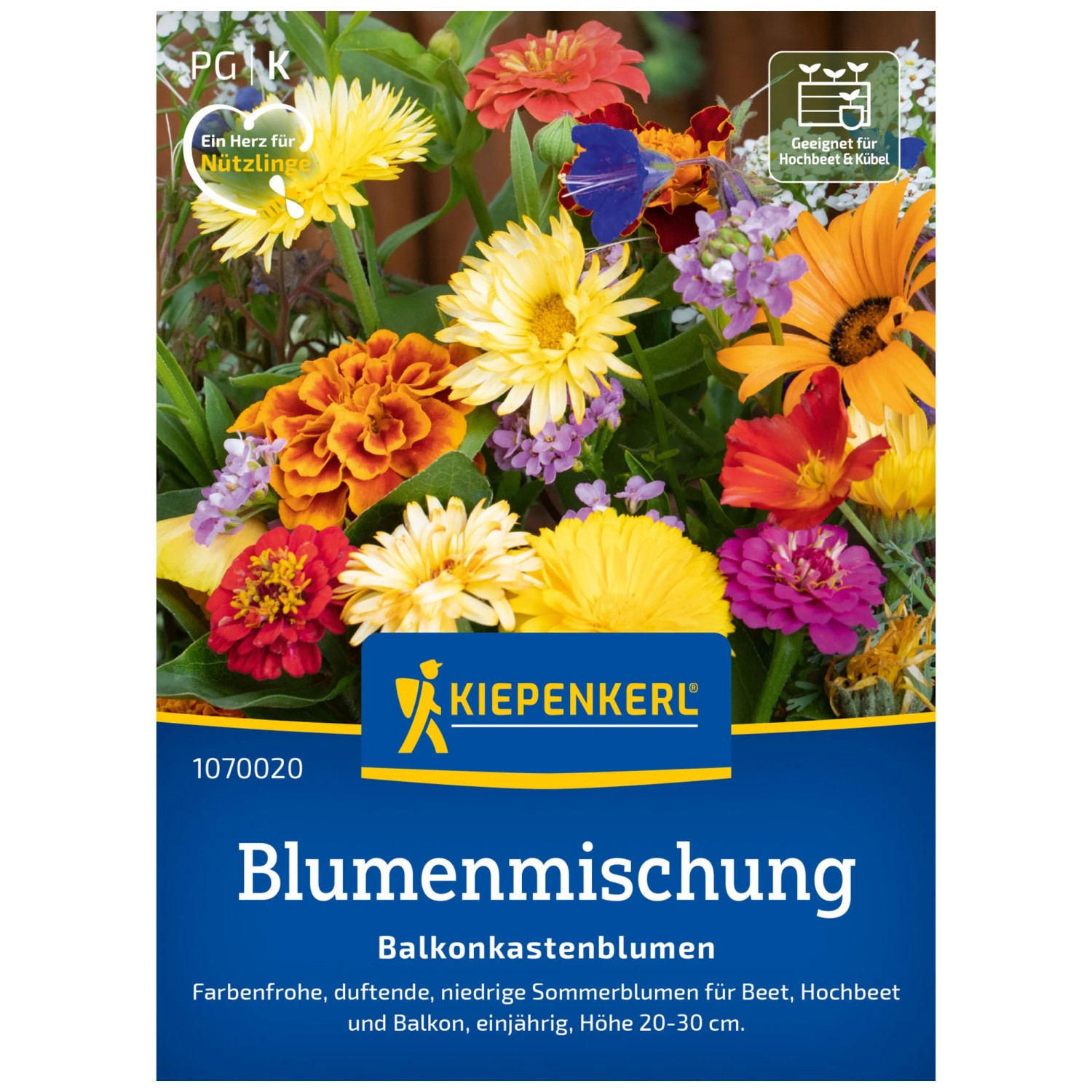 Kiepenkerl Saatgut Blumenmischung Balkonkastenblumen 3-4 m