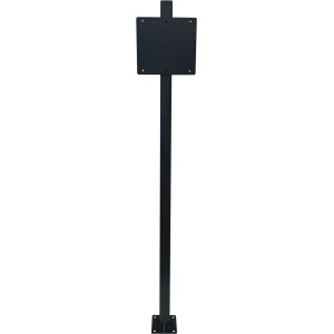 Support noir pour boîte aux lettres Alpertec, hauteur 120 cm, pour montage de boîtes aux lettres.