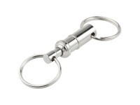Schlüsselanhänger mit Kupplung vernickelt