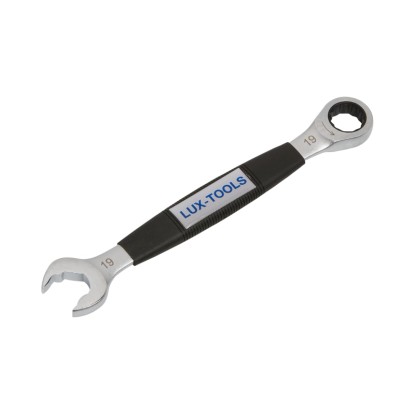 LUX-TOOLS Ratschenschlüssel Comfort 19 mm