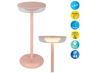 Näve LED-Tischleuchte Pasi Kunststoff Pink 6 W / 26,4 x 11 x 11 cm