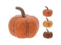 Herbstdeko Kürbis Stoff 13 cm assortiert / 1 Stk.