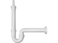 Spültischsiphon 47,8 mm (G 1 1/2) Weiss
