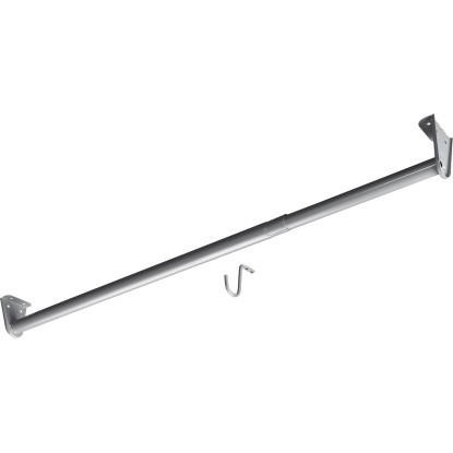 Hettich Schrankrohr verstellbar Ø 26 x 680 - 1'200 mm Stahl Silbergrau 1 Stk.