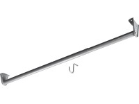 Hettich Schrankrohr verstellbar Ø 26 x 680 - 1'200 mm Stahl Silbergrau 1 Stk. Hettich Schrankrohr verstellbar Ø 26 x 680 - 1'200 mm Stahl Silbergrau 1 Stk.