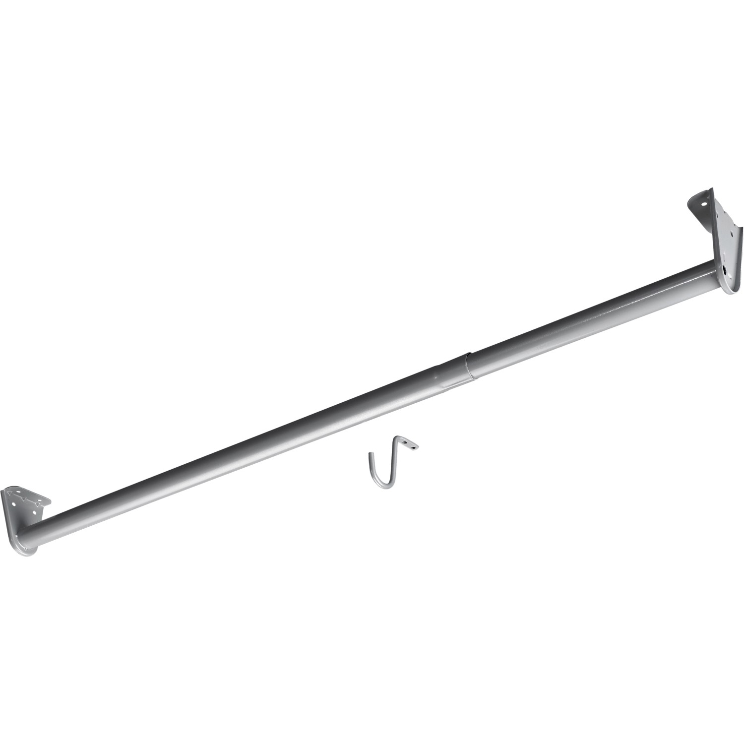 Hettich Schrankrohr verstellbar Ø 26 x 680 - 1'200 mm Stahl Silbergrau ...