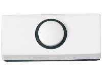 Heidemann Klingeltaster AP Kunststoff Weiss-Schwarz