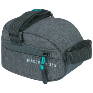 Basil Discovery 365D Satteltasche, Gr. S, 0,5 l, Schwarz. Fahrradtasche aus wasserabweisendem Polyester.