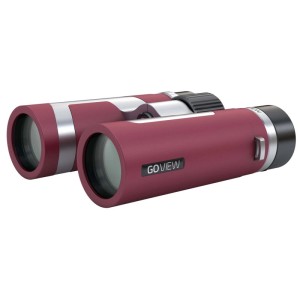 Rubinrotes Goview Fernglas Zoomr 10x34 mit Magnesiumgehäuse für Naturbeobachtung.
