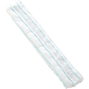 Panno di ricambio Leifheit per lavavetri 3in1, microfibra, bianco con strisce blu.