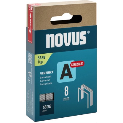 Novus Graffette a filo sottile super-resistenti A 53 lunghezza 8 mm 1'800 pz.