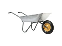 Gartenschubkarre verzinkt Grau 80 l