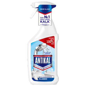 Antikal Classic Spray: Anticalcare per bagno e cucina, rimuove calcare e residui di sapone.