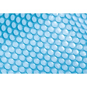 Bâche solaire Intex pour piscine Easy & Frame Ø 457 cm, film à bulles bleu pour chauffage de piscine.
