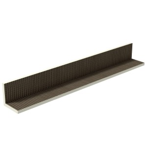 Copritubo Ultrament 15x15cm, lunghezza 2,6m per rivestimento facile dei tubi.