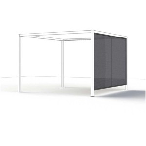 Schermo per pergola Siena Garden Ranotex® antracite, larghezza 300 cm, per gazebo.