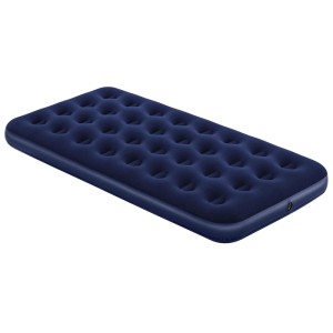Materasso gonfiabile singolo blu Bestway, 188x99x22 cm, ideale per campeggio e ospiti.