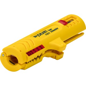Spellacavi Jokari Super giallo, una pinza spelafili.